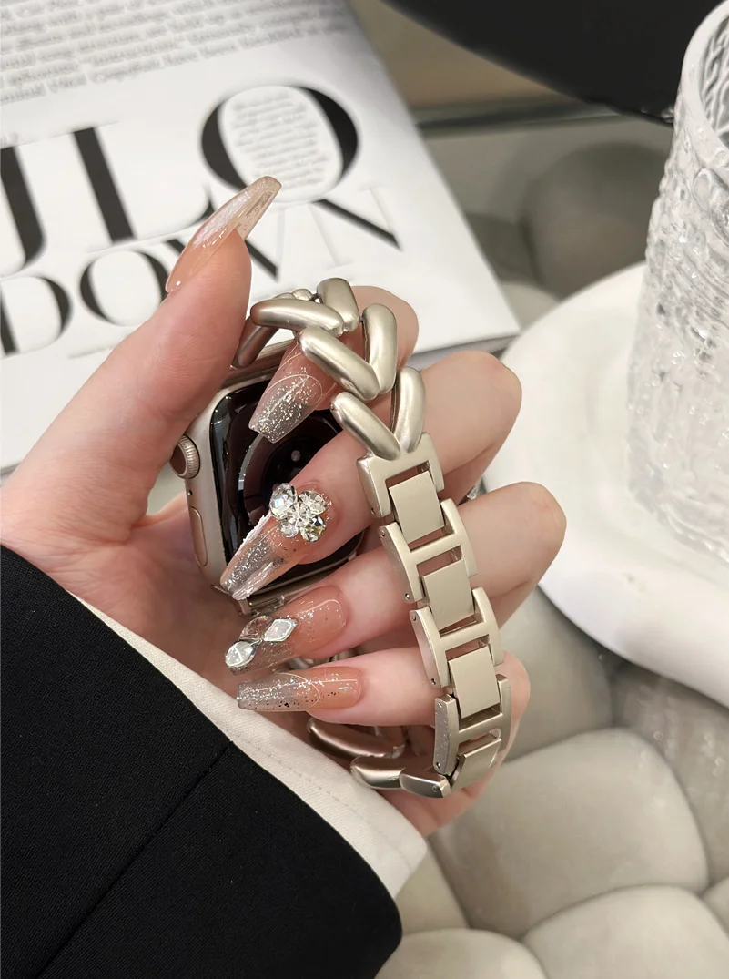 الحب القلب حزام معدني لساعة أبل se 40 مللي متر الف...