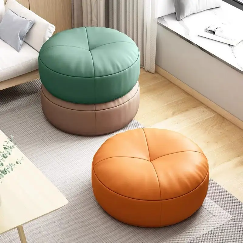Simple Japanese-Style Nappa Leather Cushion Lazy Person Tatami Futon Living Room Sofa Small Stool Balcony Bay Window Cushion 4