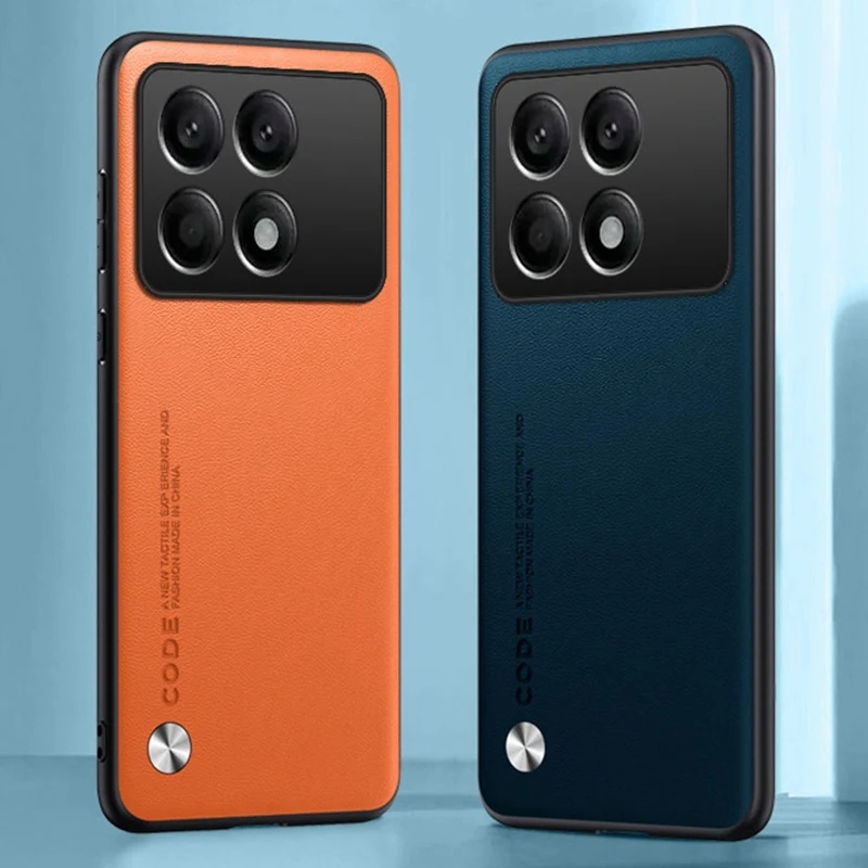 Luxury PU Leather Phone Case with Silicone Full Protection - Premium Back Cover