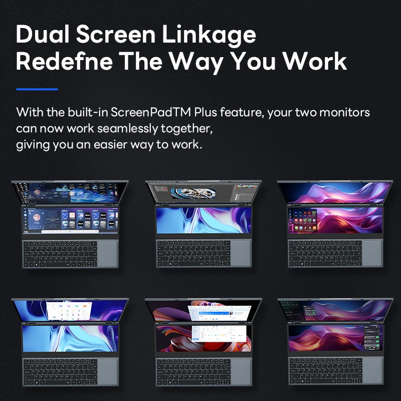 BYONE Dual Screen Gaming Laptop 32GB 1TB SSD