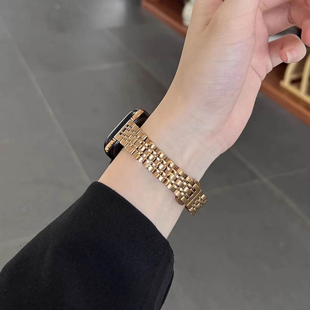 Elegant Women's 14mm Wide Metal Watch Strap