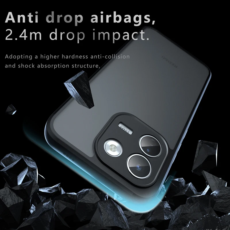 Matte Shockproof Anti-Fingerprint Non-Slip Phone Case