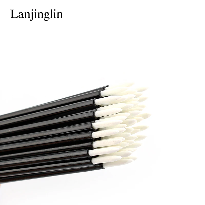 HOT 50Pcs Disposable Eyeliner Make Up Brush Eye Shadow Eyeliner Wand Cosmetic Brush Eyelash Extension Women Beauty Makeup Tool 6
