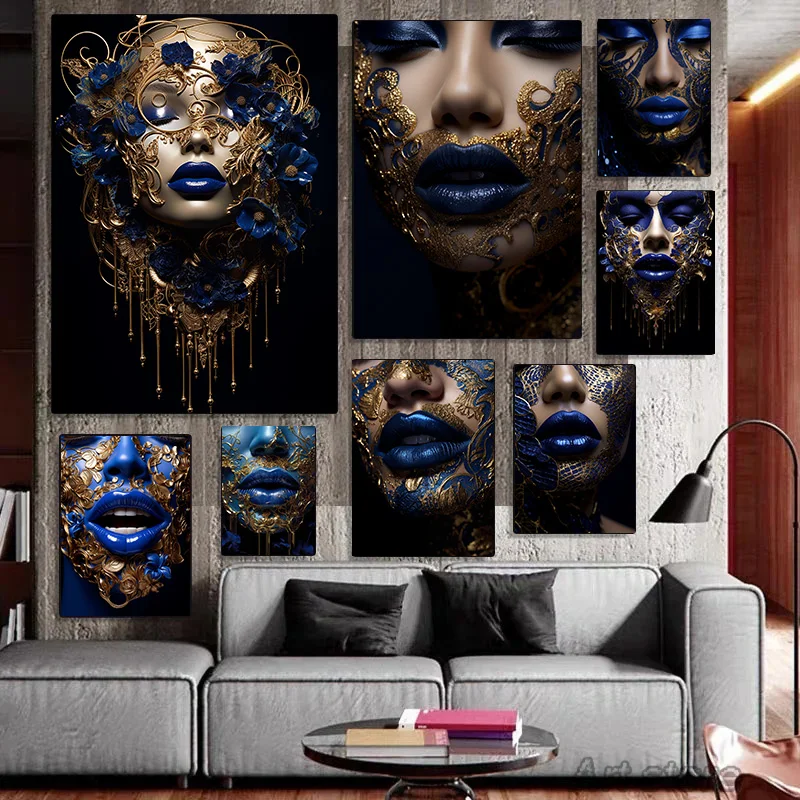 

Canvas Painting Decor for Room Unique Facial Art Decoration Pictures Room Wall Decororation 1Pcs Home Decorations Posters Poster