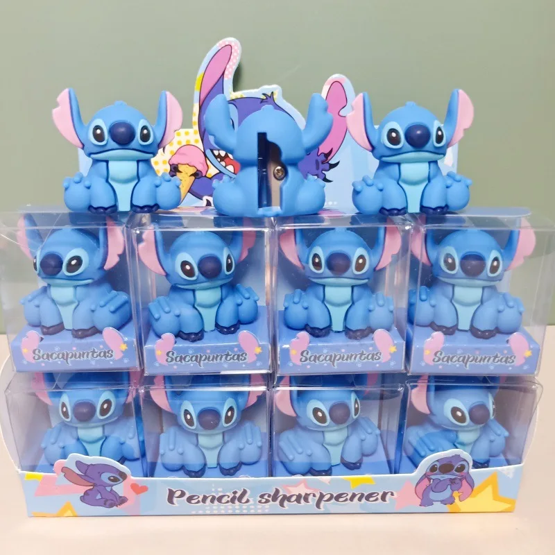 Disney Anime Lilo & Stitch Cartoon Pencil Sharpener Single Hole Pencil Sharpener Student School Supplies Prizes Kids Gifts
