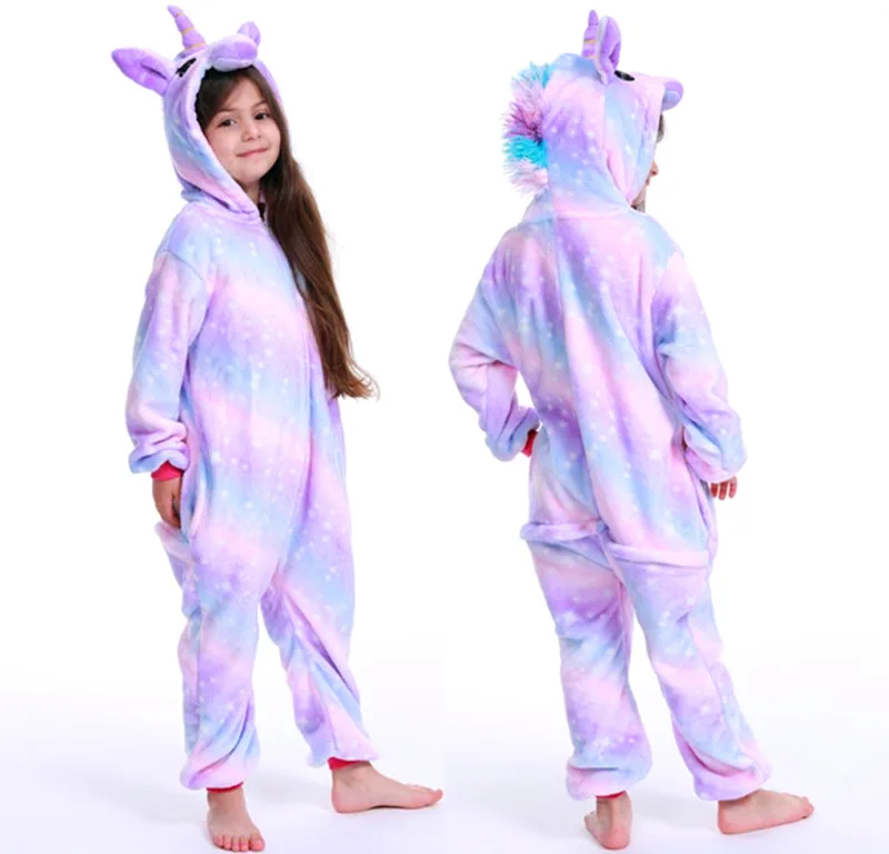 crianças unicórnio pijamas crianças bebê animal macacão macacão macacão onesie gato pijama pijamas meninas cosplay pijamas