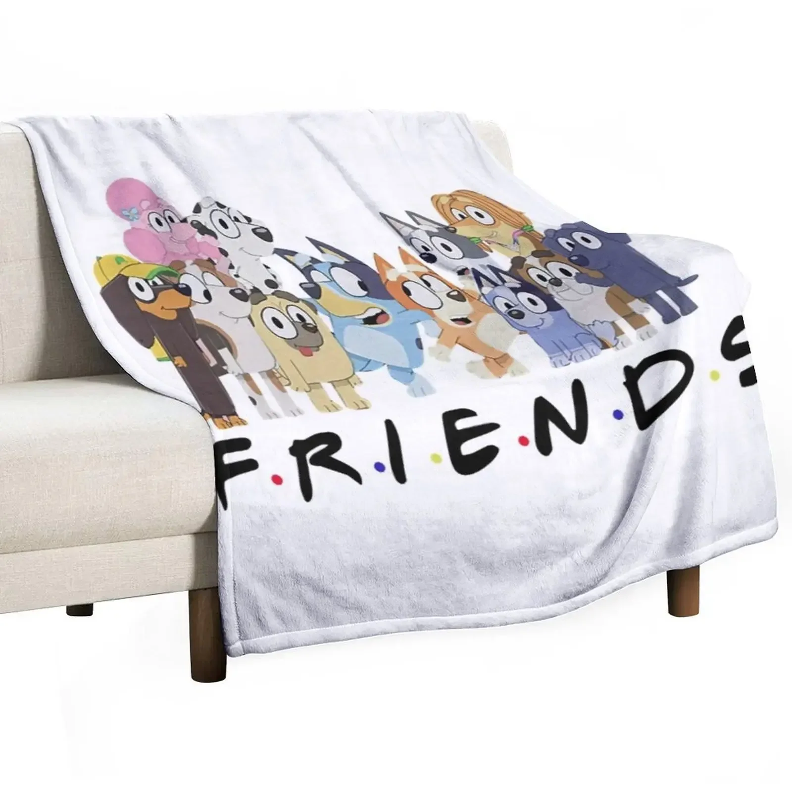 

Bllueys With best friends Throw Blanket Single Plush Vintage Thin Blankets