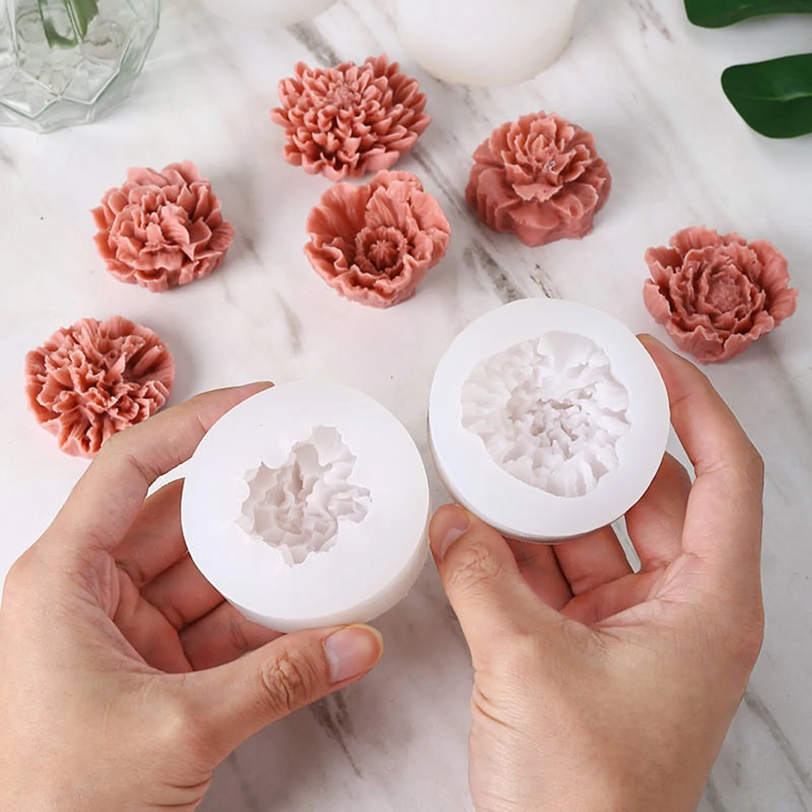 3d Flower Silicone Mold Homemade Soap Candle Molds Chocolate Moulds Diy Tools New Soap Molds Home Tools Home Gadgets