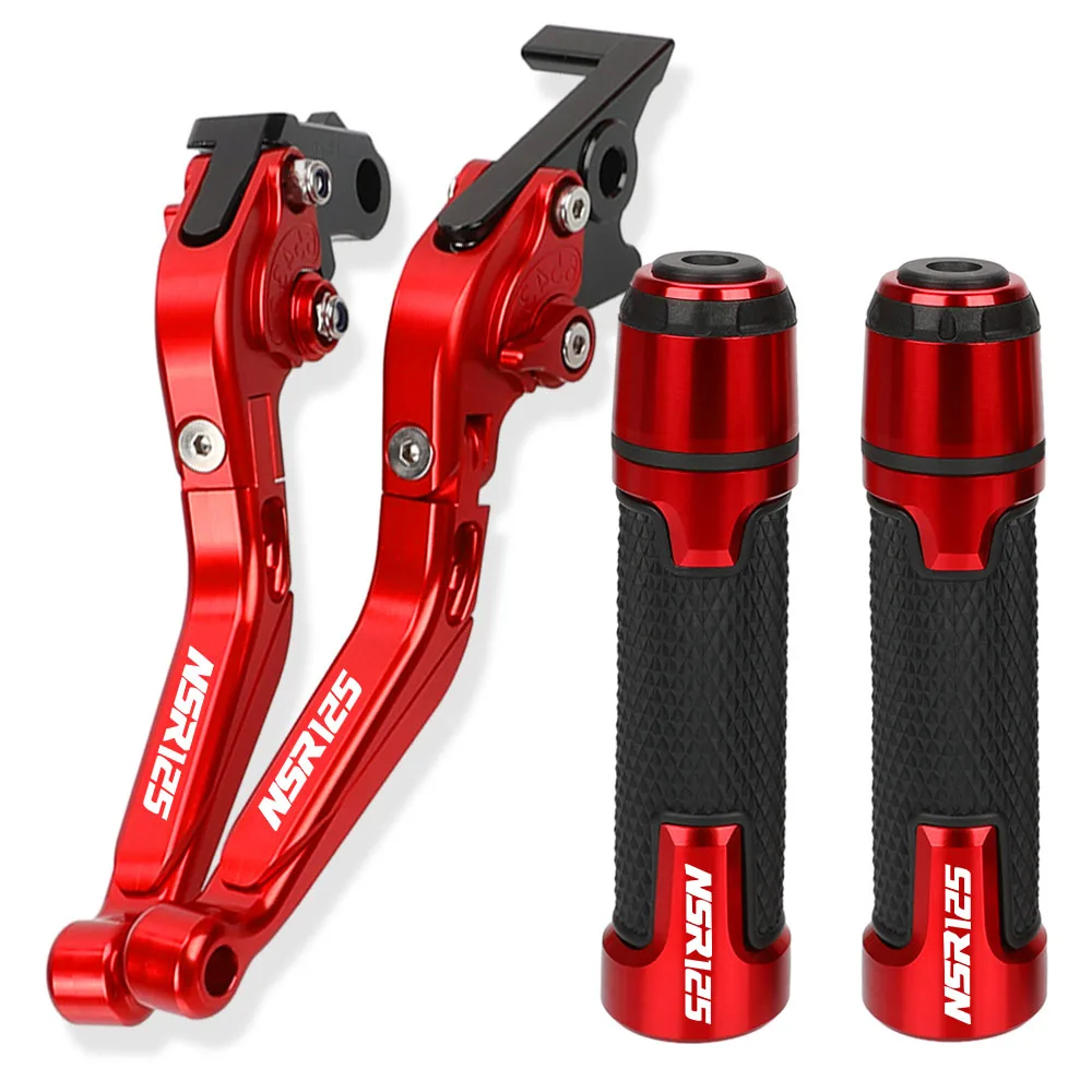 

With NSR125 Logo Motorcycle Accessories Adjustable Brake Clutch Lever Handlebar Grip End For HONDA NSR125 NSR 125 1988 1989 1990