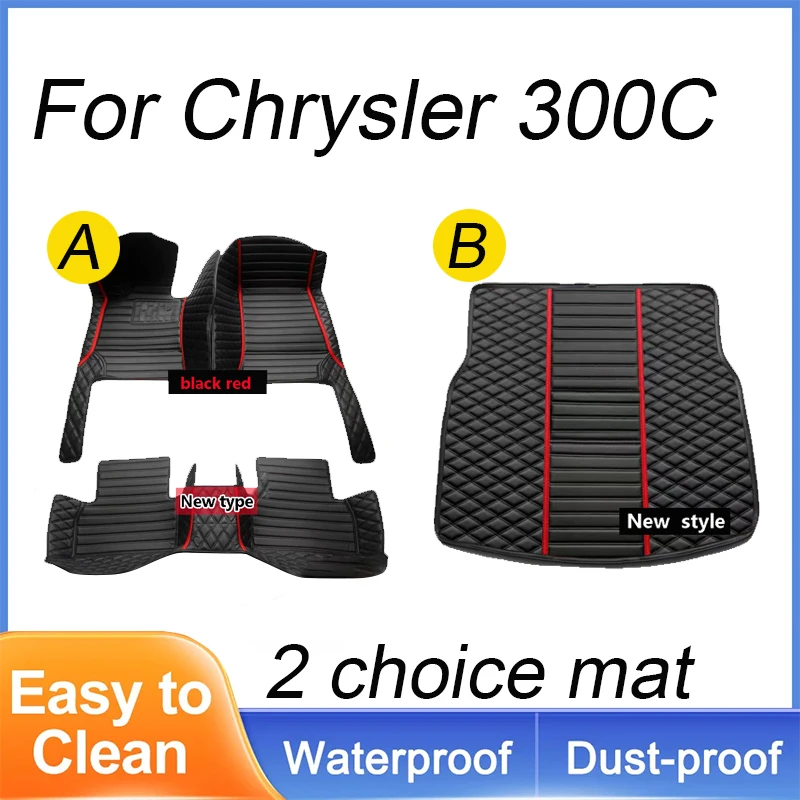 

Car Floor Mats For Chrysler 300 300C 2004~2010 Non-slip Carpets Leather Floor Mat Rugs Pad Car Accessories Anti-dirt pad 2008