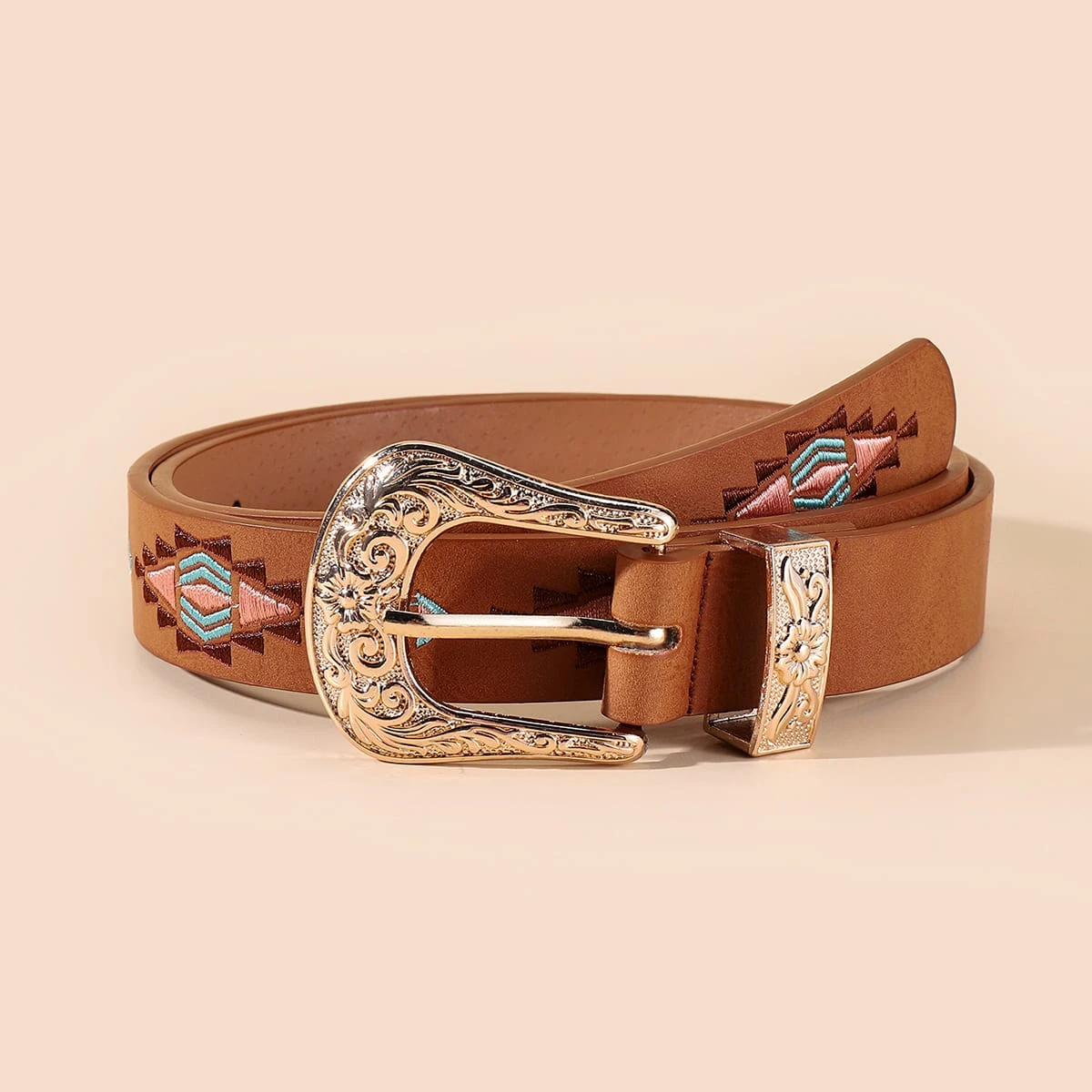 Ceinture Femme Marron KieTeiiK Hot Girl Ceinture Western Cowboy