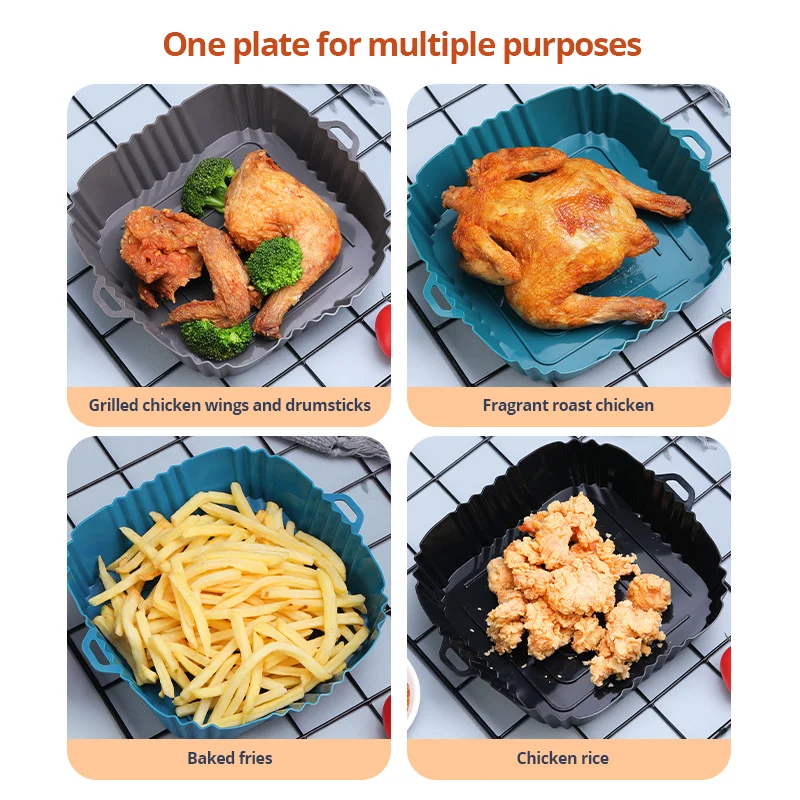 Silicone Air Fryer Tray Square Replacement