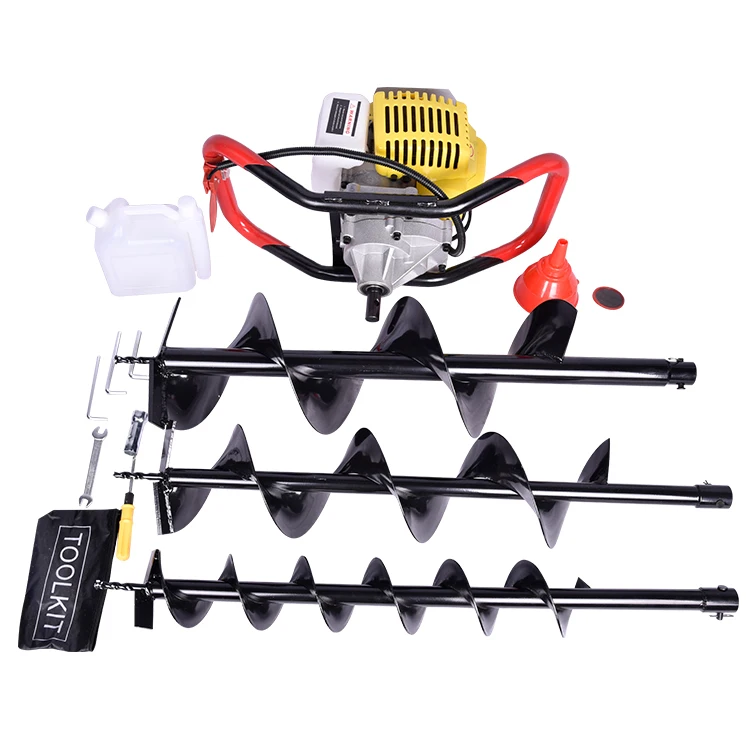 

Portable mobile ground hole drilling machine earth auger