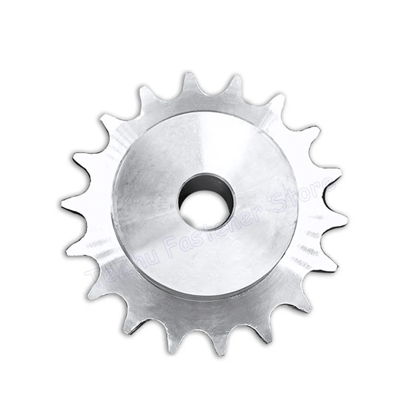 1pc 15T-30T 06B Sprocket Wheel for Roller Chain 15 16 17 18 19 20 21 22 23 24 25 26 27 28 29 30 Tooth 304 Stainless Steel Gear
