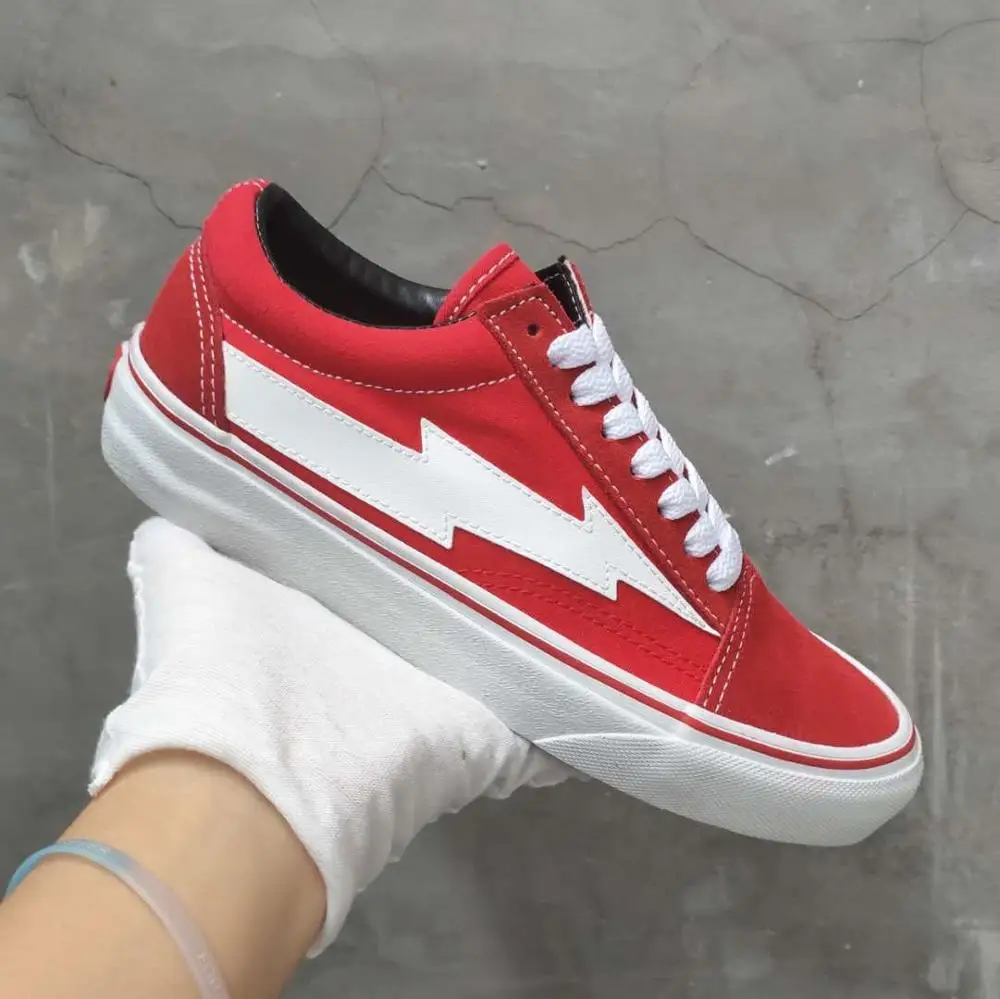 Outdoor Vans Authentic 44 Skool Shoes Vulcanized Shoe Lightning Pattern Men/Women Street Sneakers Size 35-44 _ - AliExpress Mobile