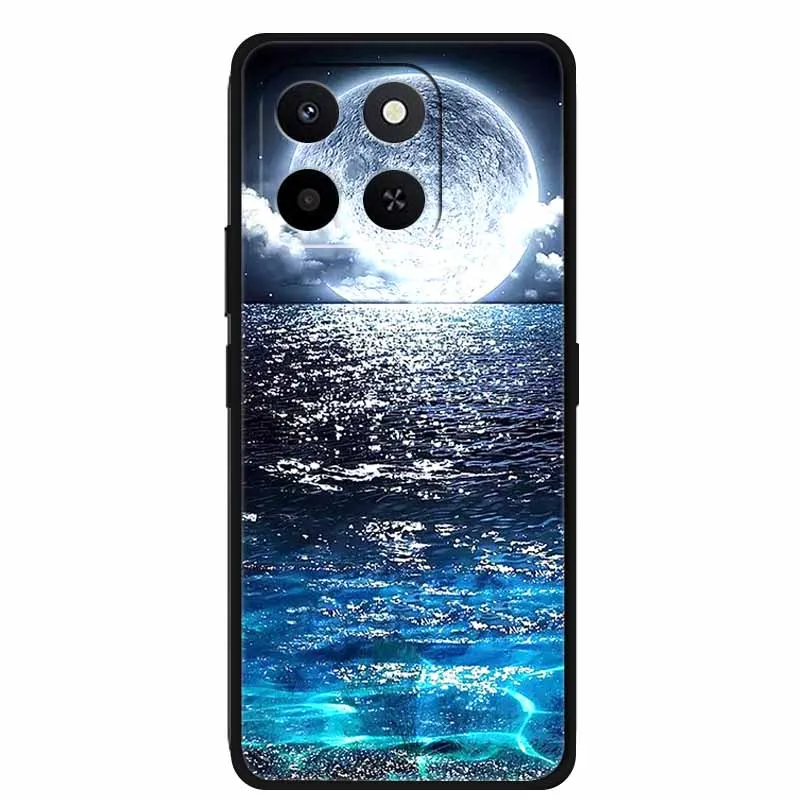 Animal Painted Soft TPU Silicone Back Cover for Honor X7d - Wolf, Lion, and Tiger Design