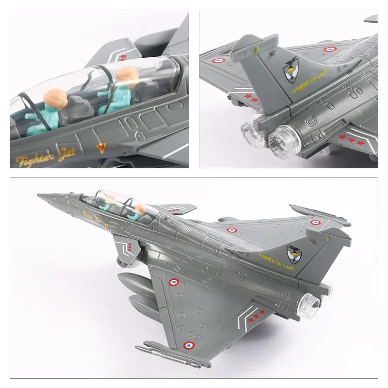 Alloy Fighter model akustoptycznej siły powrotnej lotnictwo wojskowy model samolotu zabawka ozdoba prezent F546