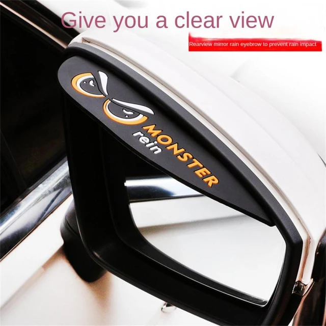 1Pair Car Rearview Mirror Rain Eyebrow Visor Carbon Fiber Sticker Side Snow  Sun Visor Rain Guard Cover Tuning Car Accessories - AliExpress