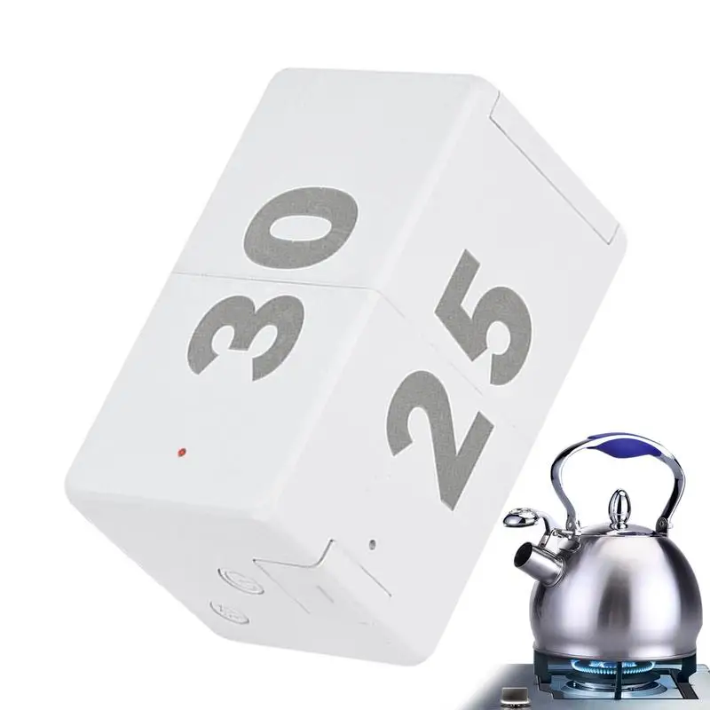 

Cube Timer Digital Kitchen Timers Visual Block Desk Large LED Display Countdown Countup Timer For Classroom Cooking Fitness