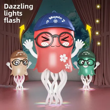 Dancing Octopu Kid Electronic Pet Toys Cartoon Interactive Development Moving Education Toddler Toy Gift Creative Christmas Gift