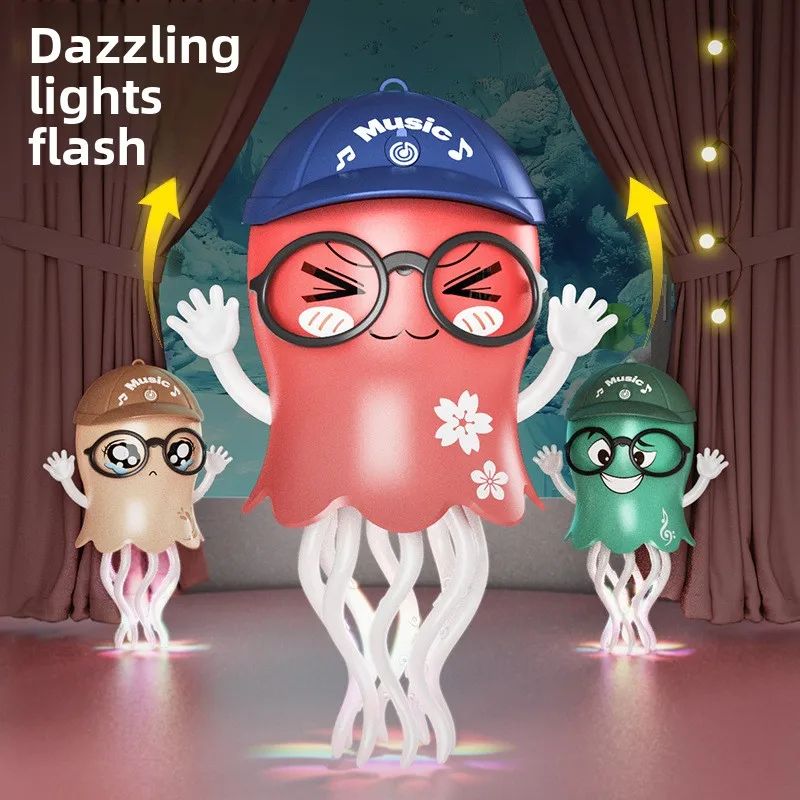 Dancing Octopus Kid Electronic Pet Toys Cartoon Interactive Development Moving Education Toddler Toy Creative Christmas_voghion.com