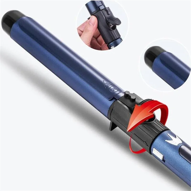 Professional 9mm 13mm 32mm Electric Ceramic Hair Curler LCD Display Curling Iron Roller Curls Wand Waver Hair Styling Tools 4#