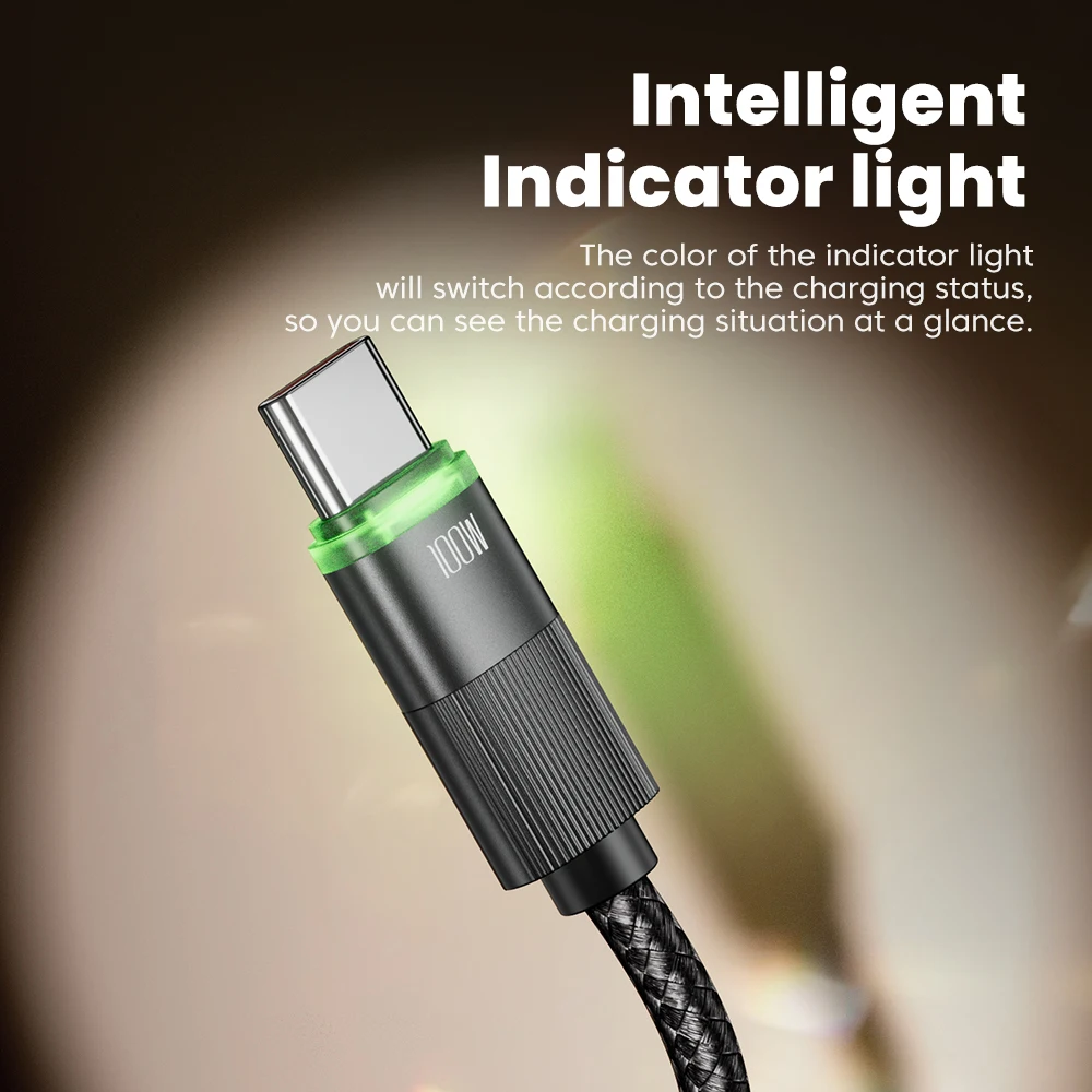 Toocki 100W Telescopic USB-C to USB Cable Charger