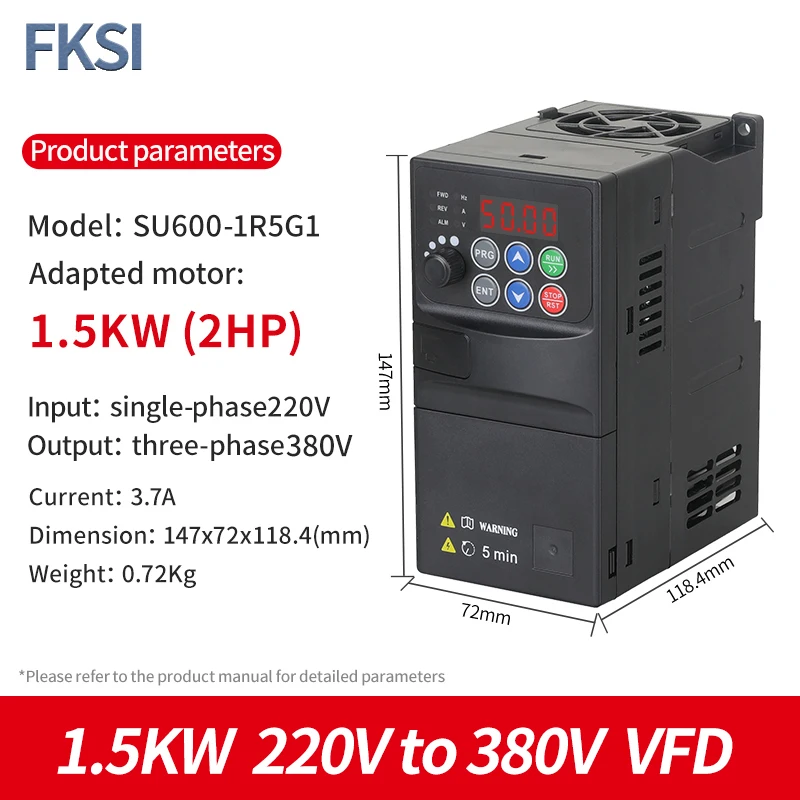 1.5KW 220 to 380V B