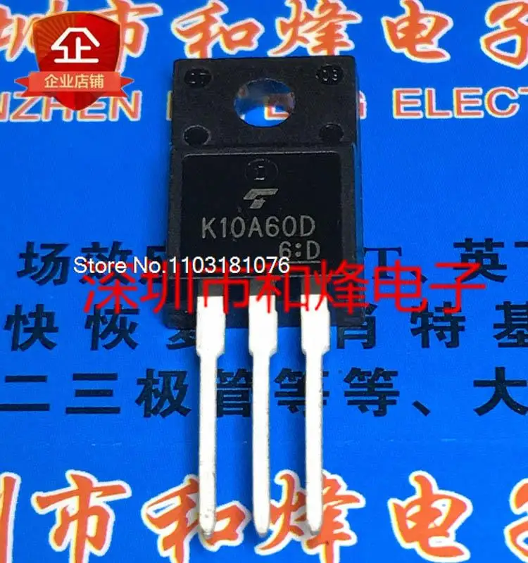 

(20PCS/LOT) K10A60D TK10A60D TO-220F MOS 600V 10A New Original Stock Power chip