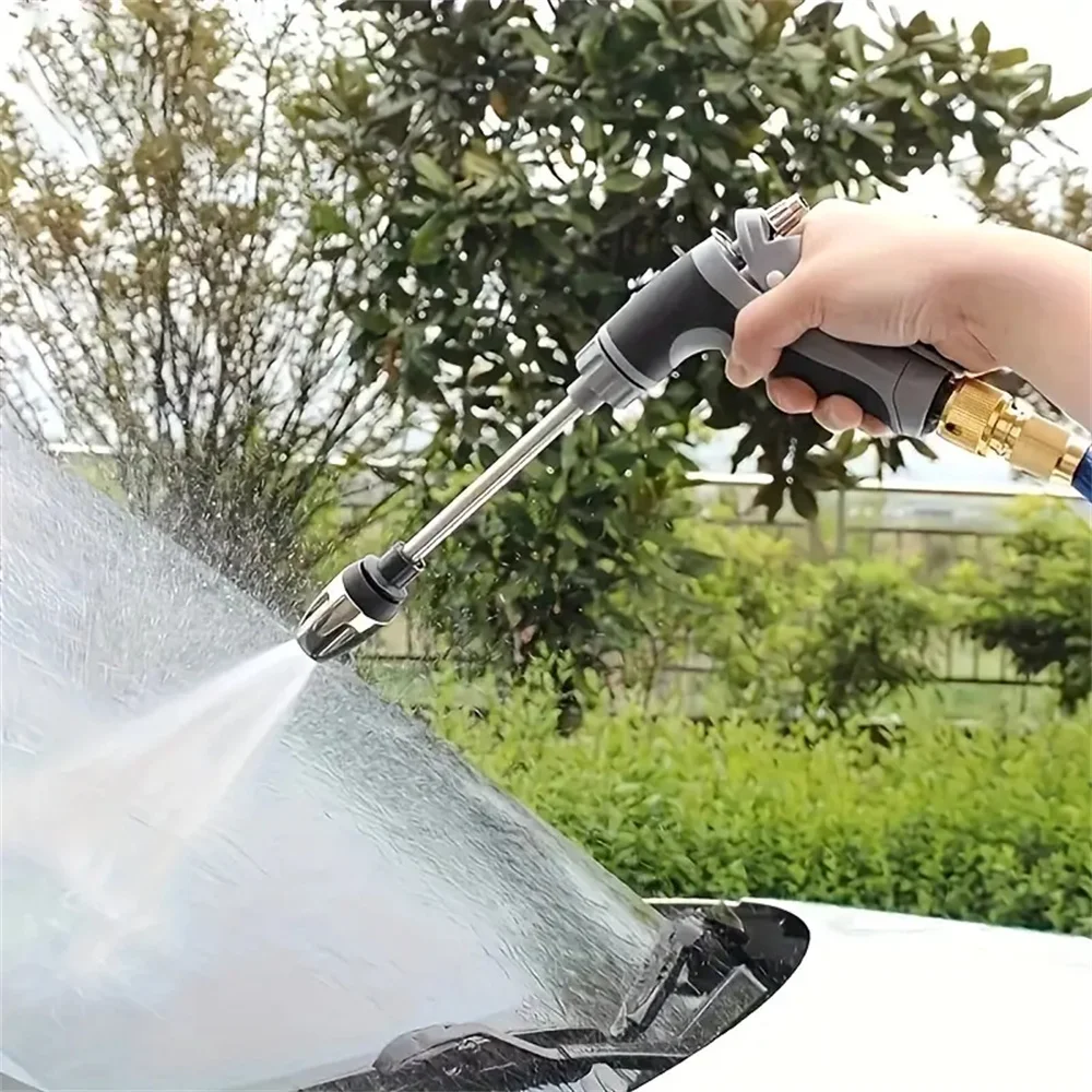 Expandable high-pressure car wash spray gun, equipped with removable soap spray gun, anti-skid handle, foam spray pipe - suitabl 2