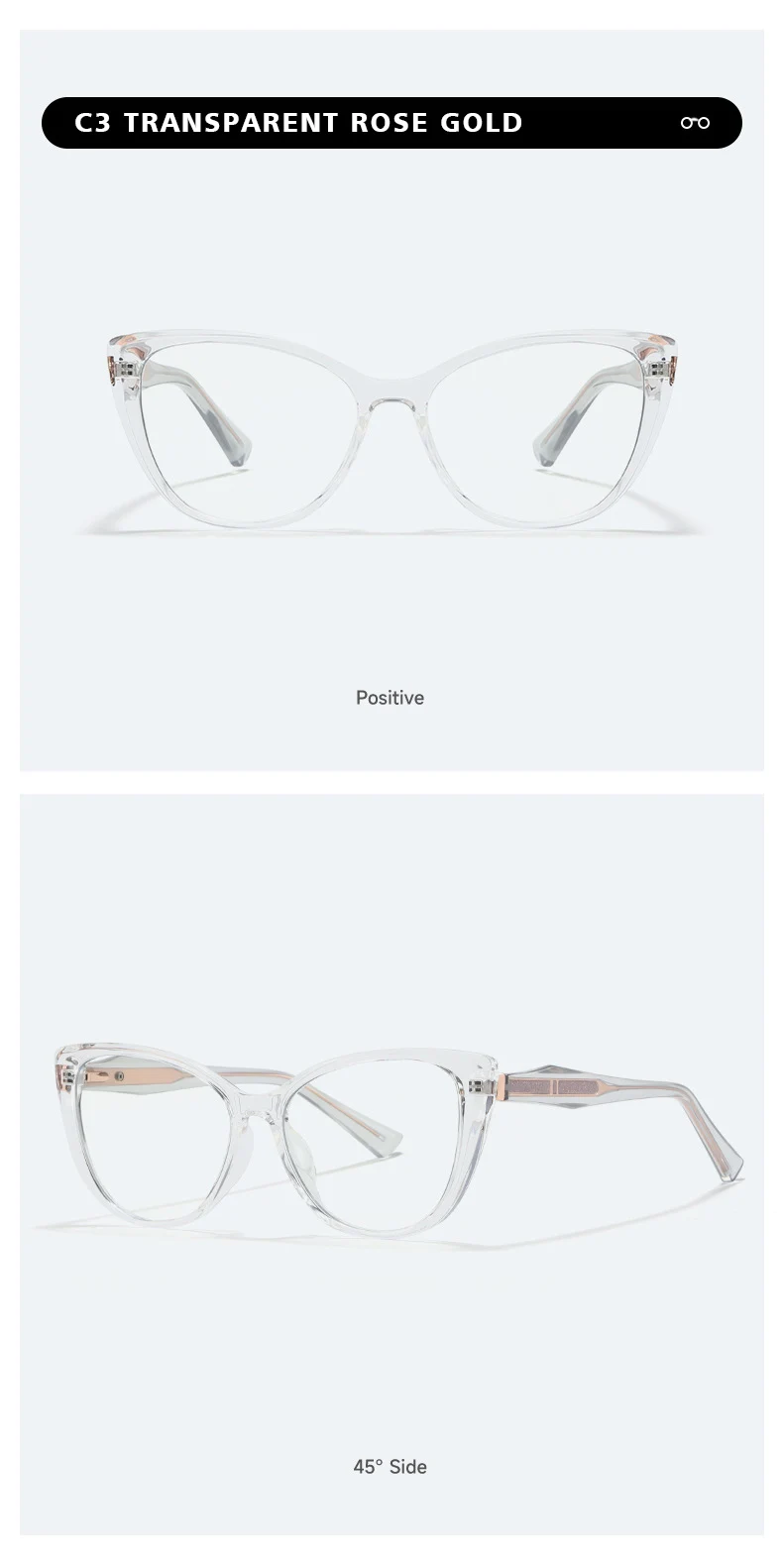 Kansept Cat Eye Reading Glasses on Display