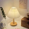 Nordic Pleated Table Lamp DIY Foldable 5V USB 220V Art Atmosphere Bedroom Bedside Night Light Home Decorate 1