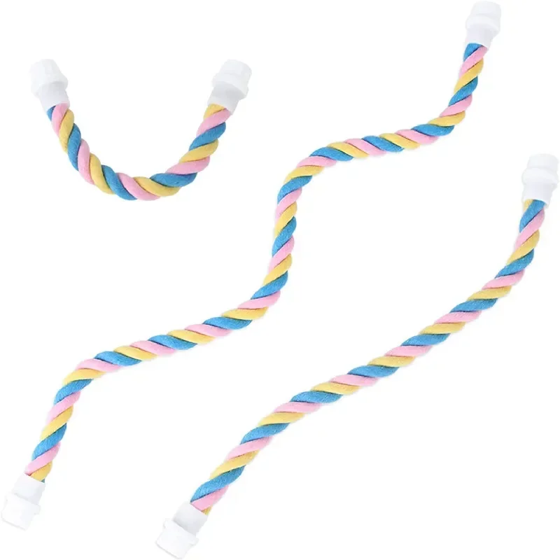Parrot Climbing Cotton Rope Bird Toy U-shaped Pet Toy Colored Cotton Rope Bird Standing Pole Cage Special