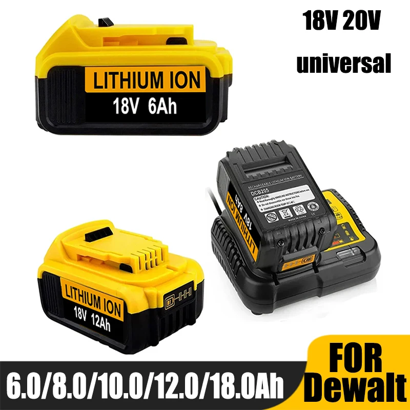 

Сменный аккумулятор для Dewalt 20 в Ач, перезаряжаемая батарея для электроинструмента Dewalt DCB200 DCB206 DCB207 DCB204