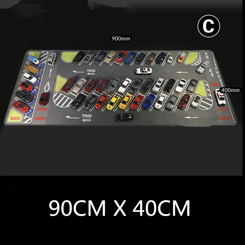 80CM 1:64 Scale Model Car Scene Mat Large Parking Lot Mat for Diecast Vehicle Scene Display Toy Mouse Pad Scene Show Toy 5