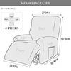 Polar Fleece Recliner Cover Split  All-inclusive  Chair Cover Relax Lounger Single Couch Sofa Slipcovers Armchair Covers 2