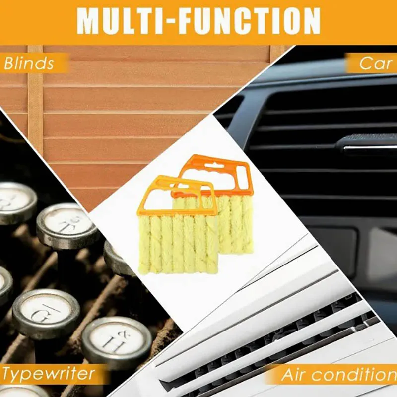 EW New Louver Curtain Cleaning Brush Detachable Vent cleaning brush