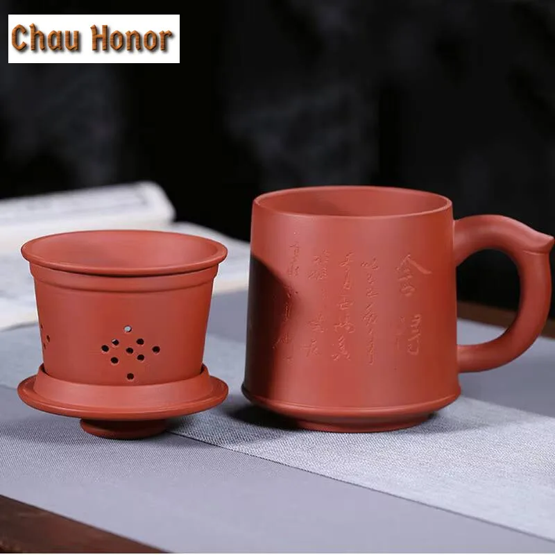 600ml Handmade China Tea Set Yixing Zisha Teapot Teapot Master Handmade Purple Clay Kung Fu Tea Gaiwan Teaset Gift Customized