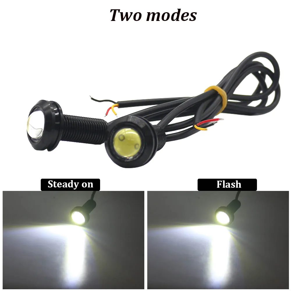 รูปสินค้า ไฟ LED สัญญาณ DRL สี Strobe 18 มม. สำหรับ Eagle Eye รถยนต์