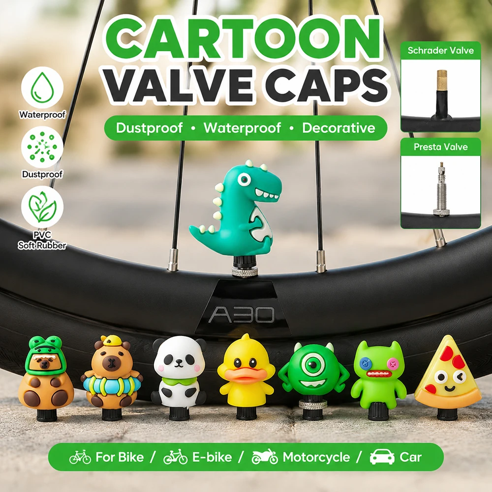 Universal Tire Valve Caps - Premium Bike & Motorbike Accessories Pack