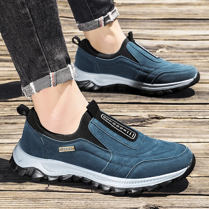 

2023 New Outdoor Hiking Camping Light Running Jogging Casual Sports Men's Shoes Non-slip Loafers Hiking Shoes Large Size 39-49