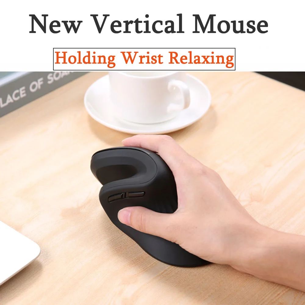 

New Vertical Wireless Mouse 6 Buttons 2.4Ghz Optical Gaming Mice Adjustable DPI Ergonomic Computer Mause For Laptop Desktop PC