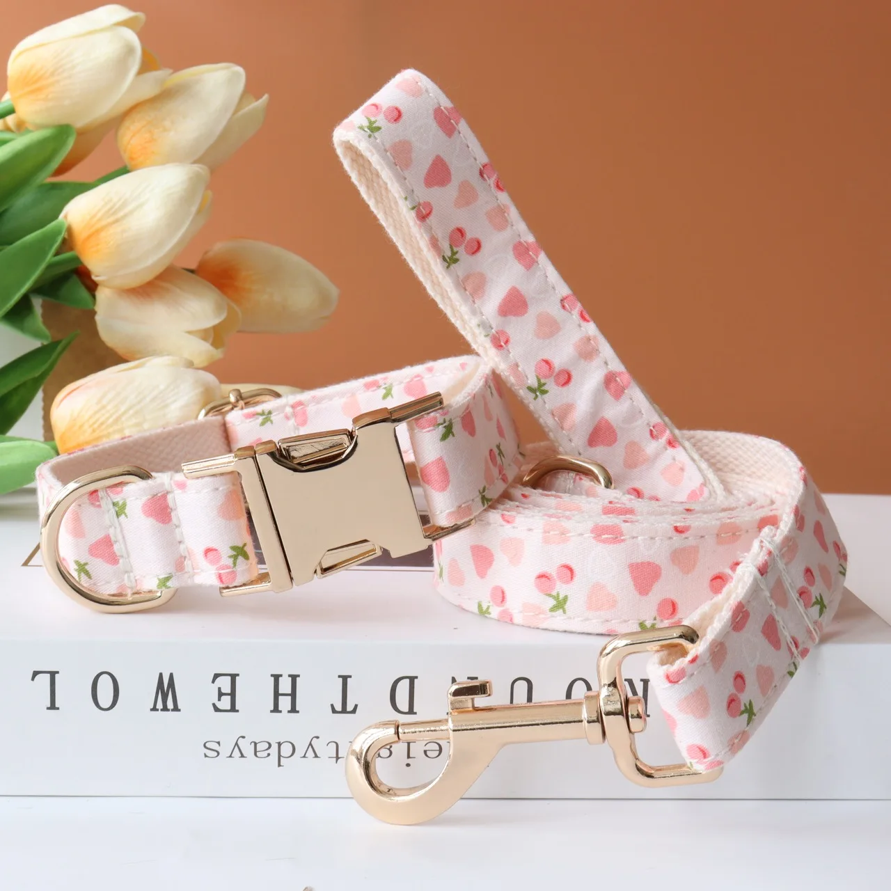 Dog Collar Personalized Soft Padded Free Engraving Name Adjustable For Small Medium Large Dogs 8 Colors Dog Leash