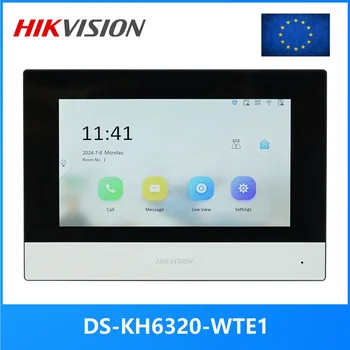 HIKVISION international version Multi-Language DS-KH6320-WTE1 Indoor Monitor,802.3af POE, app Hik-connect,WiFi,Video intercom 1