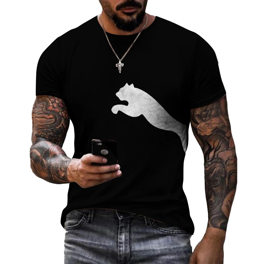 

Men's and Women's 3D Wolf Pattern 2023 Summer Novelty Casual Round Neck Shirt, Exquisite Harajuku Quick Dry T-shirt