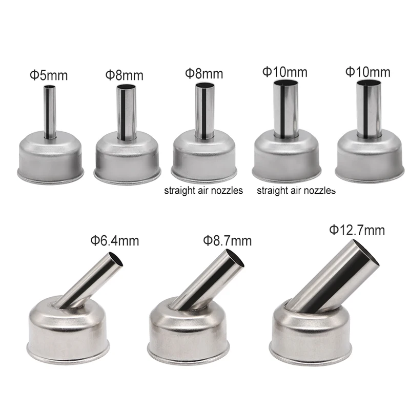 

ATTEN Hot Air Nozzle for ST-862D Soldering Station Curved Straight Spiral Nozzle Sleeves BGA Rework Station Welding Repair