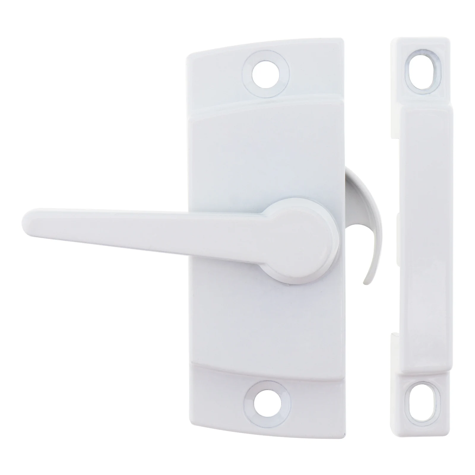 Window Lock Zinc Alloy Sliding Window Sash Lock White Cam Sash Locks for Double Hung Latch