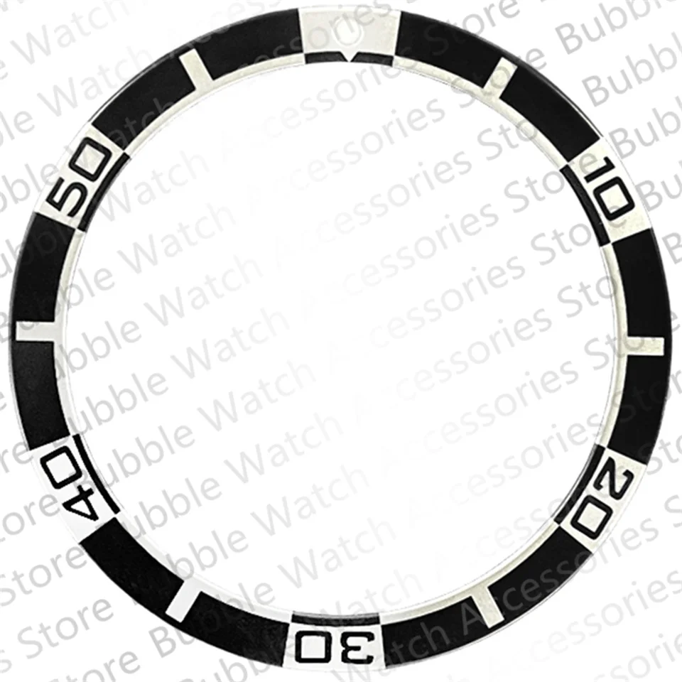 38MM×31.5MM Black Green Red Blue Aluminium flat Bezel Insert Fit for SEIKO Men's Mechanical Watch