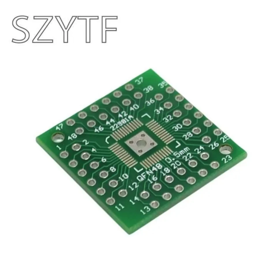 PCB Board Assembly Printed Circuit Board 10pcs/bag 0.5mm QFP44 LQFP48 QFN44 QFN48 turn DIP44 DIP Adapter plate