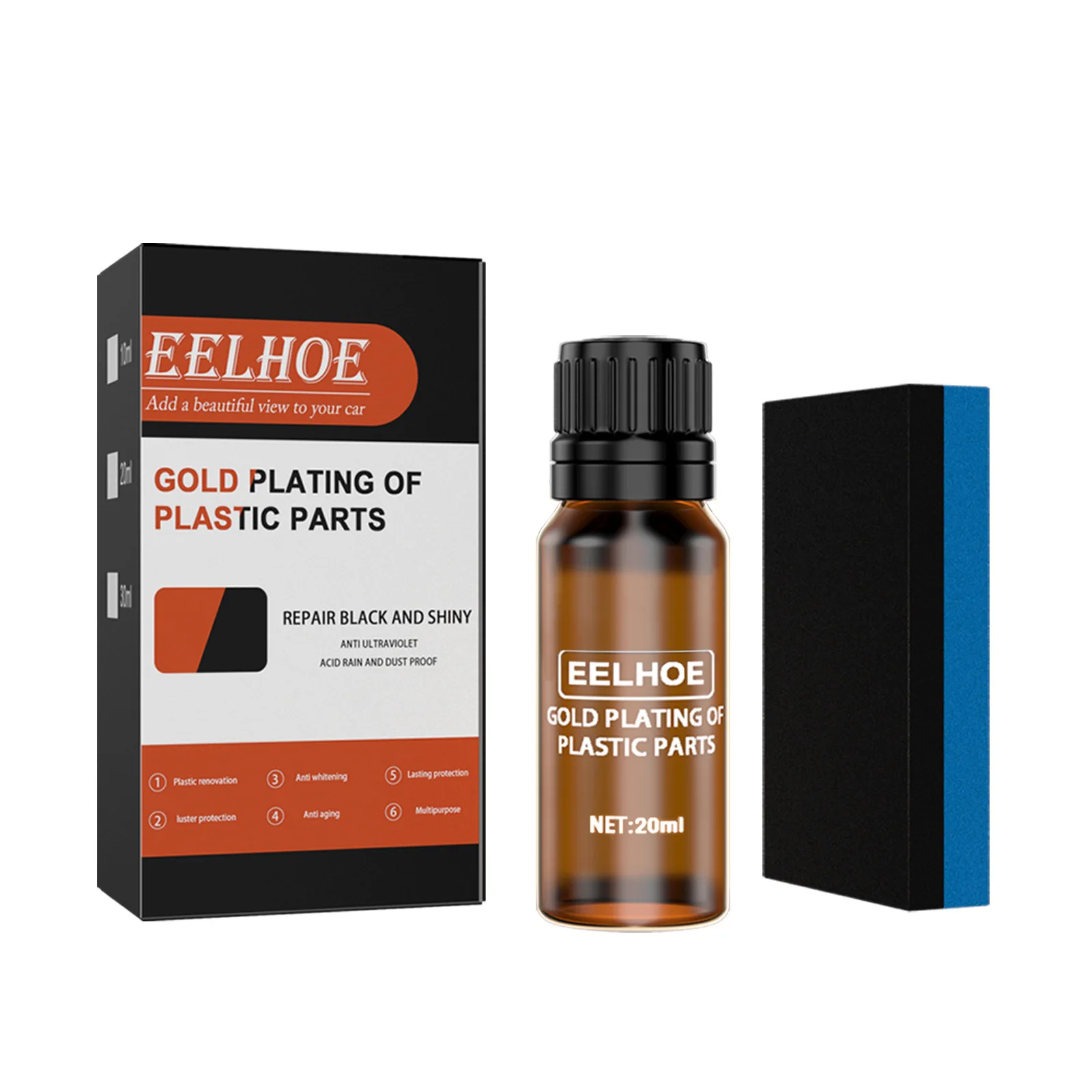 Car Plastic Liquid Crystal Plating Liquid Car Dashboard Interior Plastic Refurbishment Agent Coating Glazing Maintenance Agent
